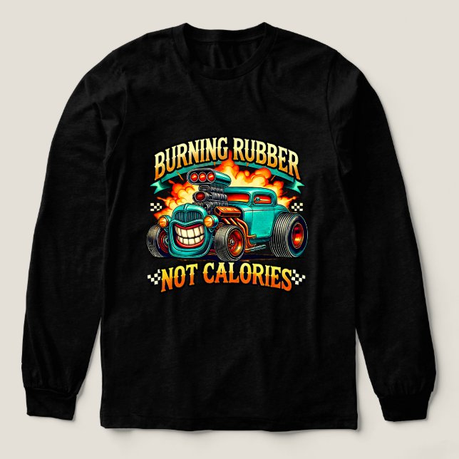 Turbogeladener Spaß Tri-Blend Shirt (Design Vorderseite)