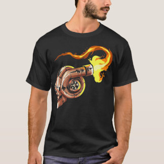 Turbolader-Skull mit Turbo-Autos-Boost-Tuner T-Shirt