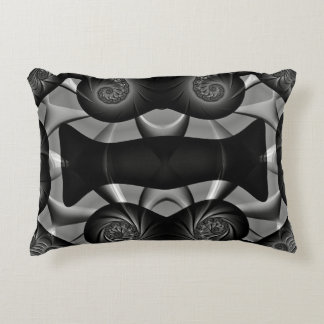~TURBULENCE Black Silver ~ Fraktal Design ~ Dekokissen