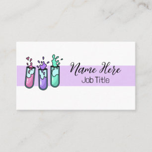 Turbulente Reagenzgläser Visitenkarte