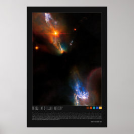 Turbulentes Stellar-Kinderzimmer Poster
