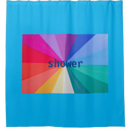 Turbulenz von Farben auf Duschvorhang