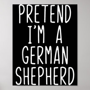 Türcostüm Deutsche Schäferhunde Halloween Poster
