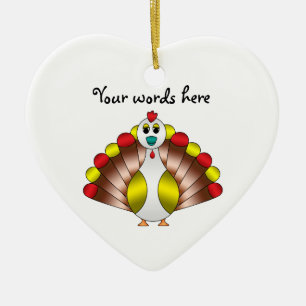 Turducken Keramik Ornament