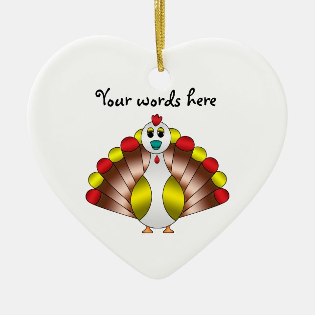 Turducken Keramik Ornament (Vorne)