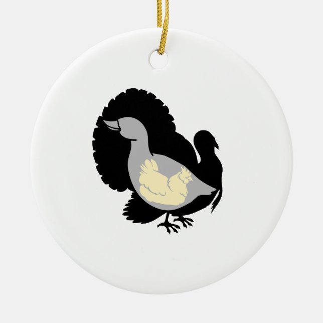 Turducken Keramikornament (Vorne)
