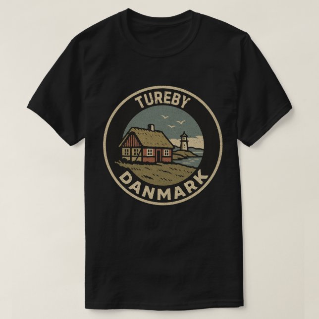 Tureby, Dänemark Danmark T-Shirt (Design vorne)
