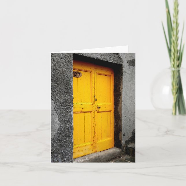 Türen der Cinque Terre Anmerkungs-Karte Karte (Vorderseite)