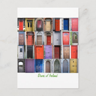 Türen Irlands Postkarte