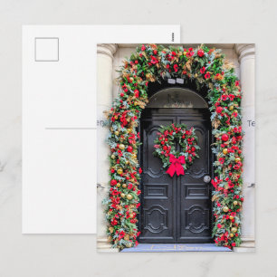 Türen Londons: Eine festliche Weihnachtspostkarte Feiertagspostkarte