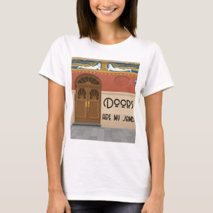 Türen sind mein Ding Farbblock Art Nouveau T-Shirt