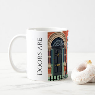 Türen sind mein Ding Farbblock in Irland Kaffeetasse