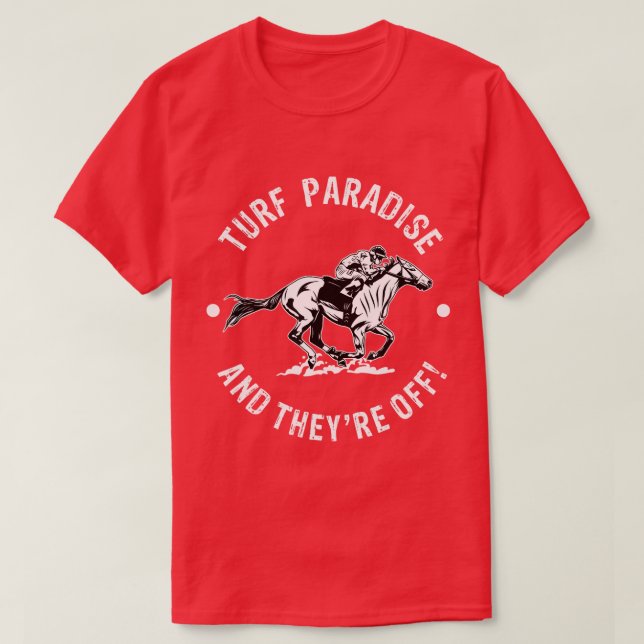 Turf Paradise Racetrack Racing Fan Equestria T-Shirt (Design vorne)