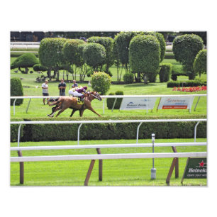 Turf Racing in Saratoga Fotodruck