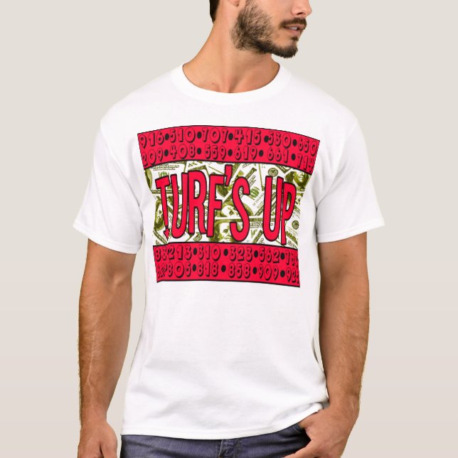 Turf-Up (California Area Codes)— T - Shirt (Vorderseite)