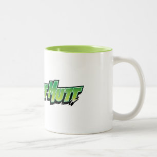 TurfMutt Logo-Tasse Zweifarbige Tasse