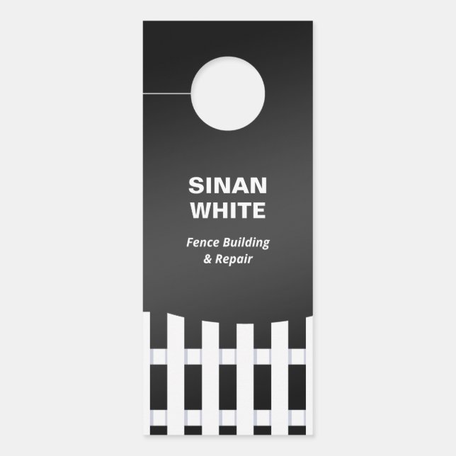 Türgefährdung Türanhänger (Vorderseite)