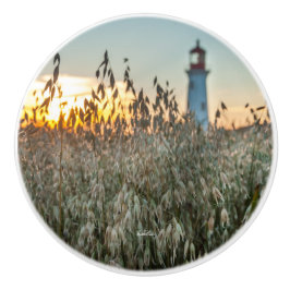 Türgriff, Foto eines Scheinwerfers in Feldern Keramikknauf