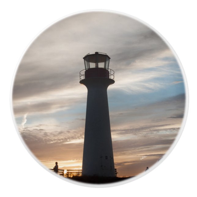 Türgriff, Foto eines Scheinwerfers Keramikknauf (Vorderseite)