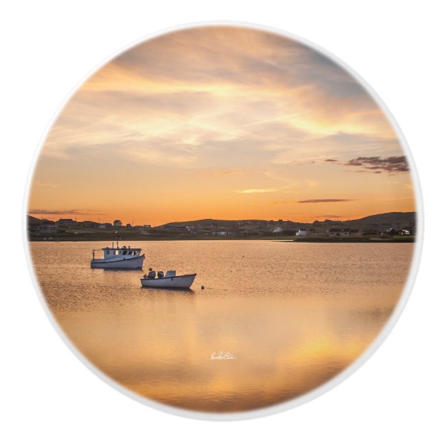 Türgriff, Foto kleine Schiffe Keramikknauf (Vorderseite)