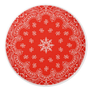 Türgriff/Knauf im Bandana-Design Keramikknauf