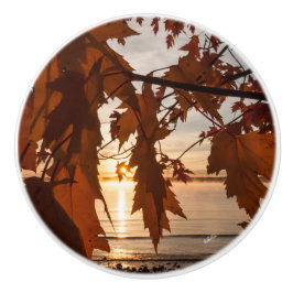 Türgriff Photoahornblatt Keramikknauf