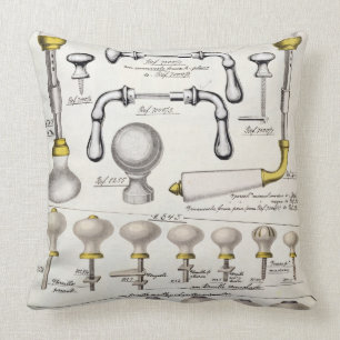 Türgriffe, von einem Geschäftskatalog inländischen Kissen