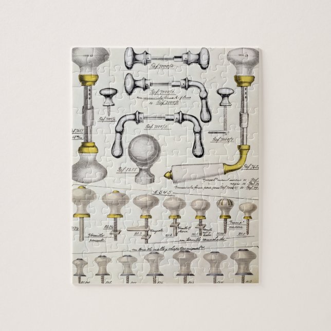 Türgriffe, von einem Geschäftskatalog inländischen Puzzle (Vertikal)