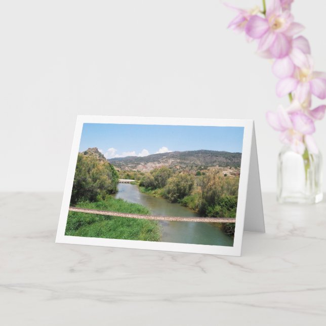 Turia River, Domeño Viejo, Valencia, Spanien Karte (Orchidee)