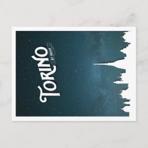 Turin bei Nacht - Postkarte