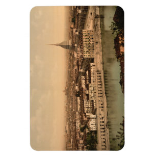 Turin des 19. Jahrhunderts, Piemont, Italien Magnet