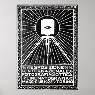 Turin-Foto-Ausstellungs-Plakat 1923 Poster