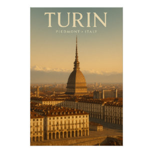 Turin — Italien Reise Poster