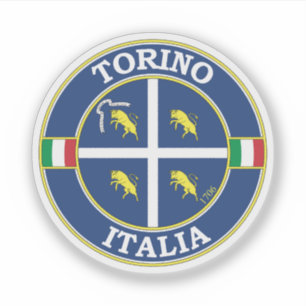 Turin Italy Circle Emblem Aufkleber