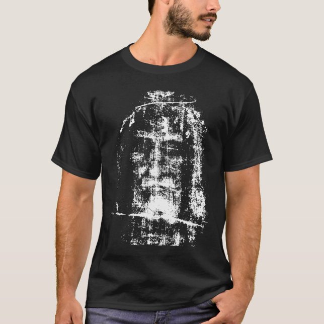 Turin Jesus Christus-Gesicht Swea T-Shirt (Vorderseite)