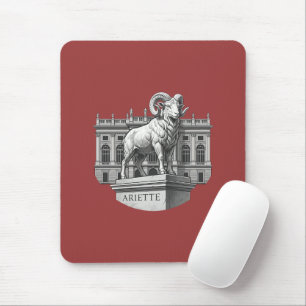 Turin Sabaudo Zodiac - Ariette Ram Design Mousepad