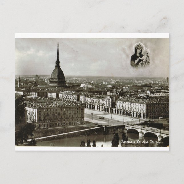 Turin, Turin, Stadt Ansicht Postkarte (Vorderseite)