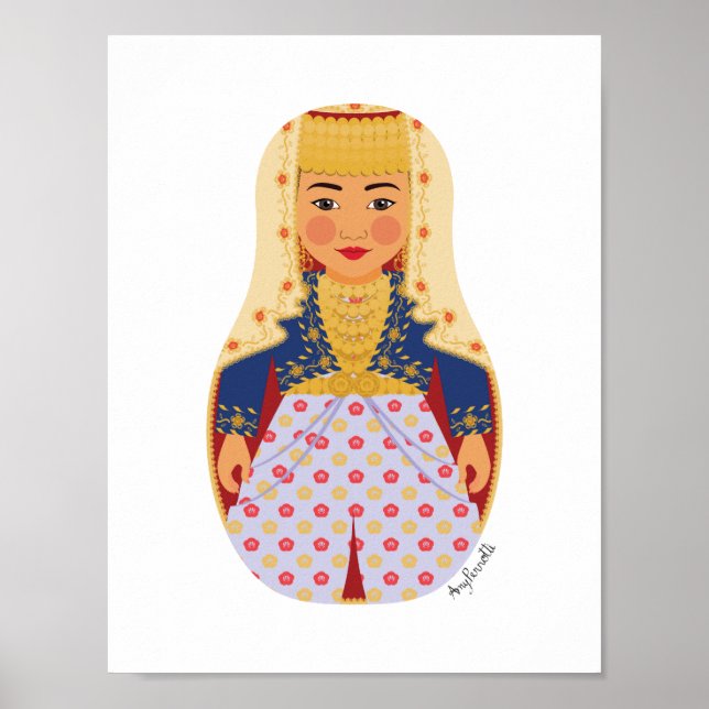 Turk Bride Matryoshka Poster (Vorne)