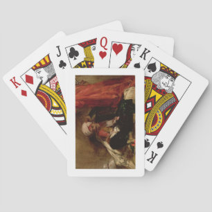 Turk mit Sitzplatz, 1826 (Öl auf Leinwand) Spielkarten