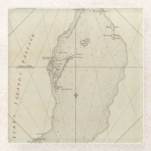 Türke-Inseln Glasuntersetzer