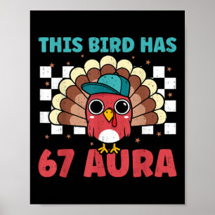 Türkei 67 Aura Six Seven Gen Z Alpha Meme Slang Bo Poster