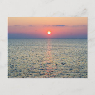 Türkei: Ägäischer Horizont bei Sonnenuntergang 2 Postkarte