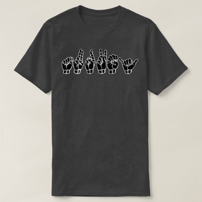 TÜRKEI ASL-Zeichensprache-Design 1 T-Shirt (Design vorne)