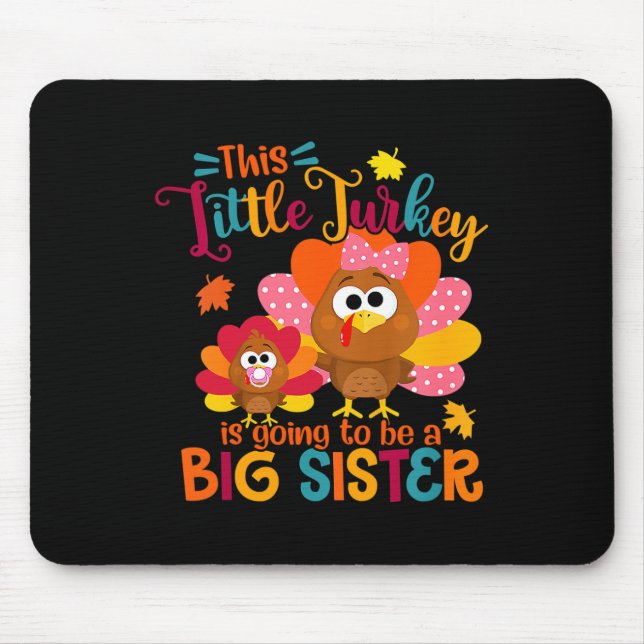 Türkei Big Niedlich Sister Fall Herbst Erntedank K Mousepad (Vorne)