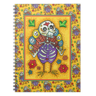 TÜRKEI-BONEN FARBFARBIG ERNTEDANK BIRD SKULL NOTIZBLOCK