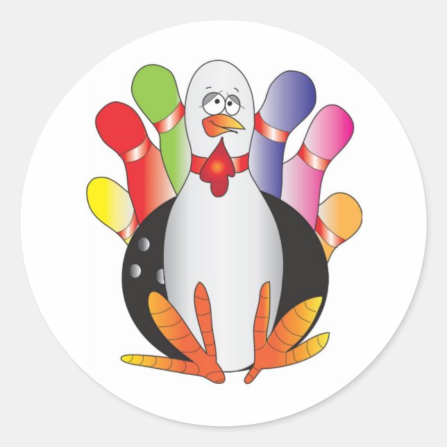 Türkei Bowl Runder Aufkleber (Vorderseite)