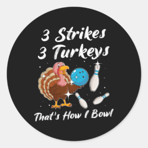 Türkei Bowling Player Strike Spare Bowler Runder Aufkleber