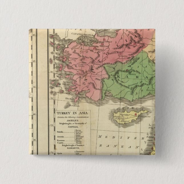Türkei Chronologische Karte Button (Vorderseite)