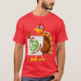 Türkei Dank für Veganer Erntedank Vegetarier T-Shirt