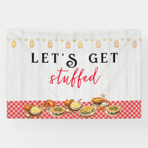 Türkei Day Friendsgiving Erntedank Dinner Banner